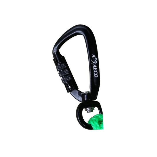 Axaeco Twistlock Carabiner Swivel Rounded