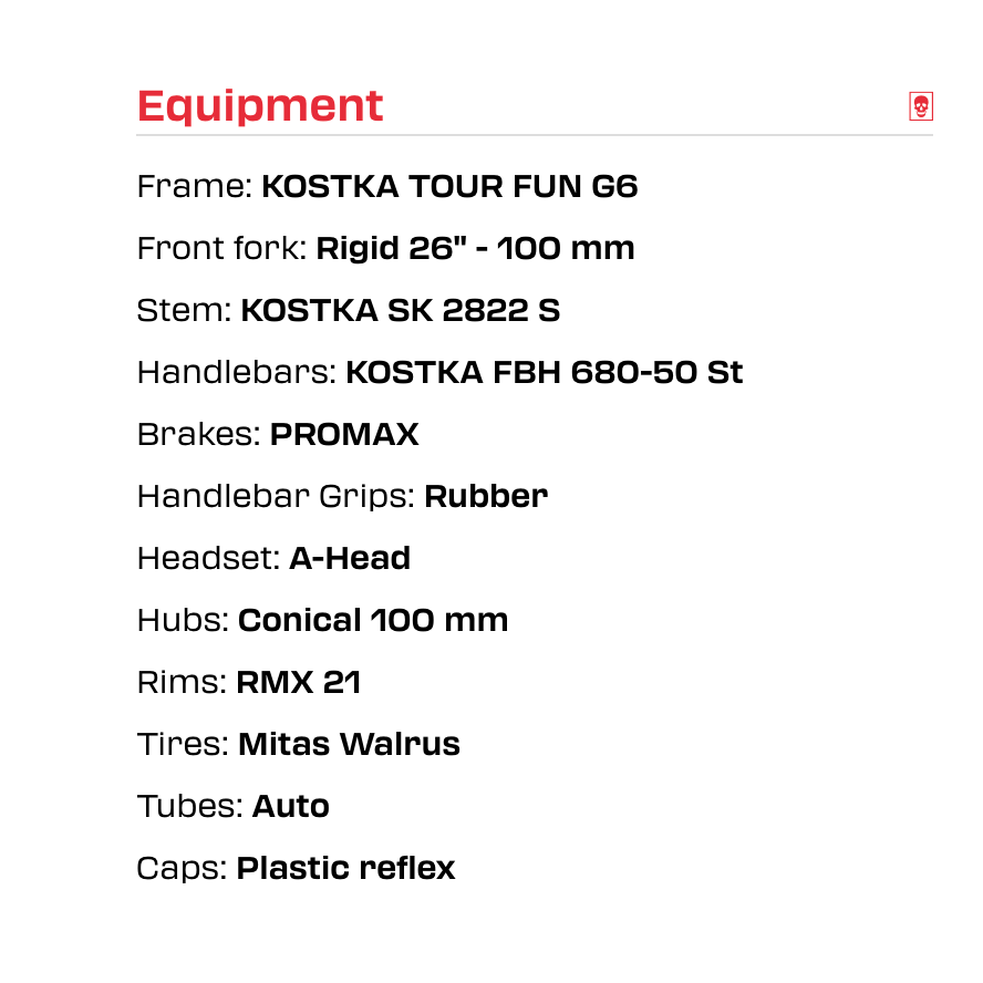 Kostka Tour Fun (G6)