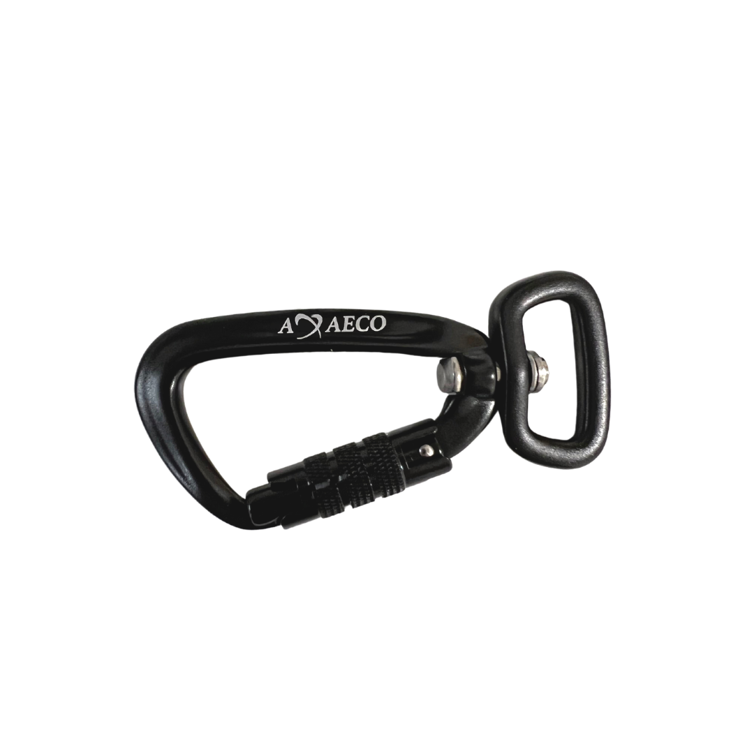 Axaeco Twistlock Carabiner Swivel Flat