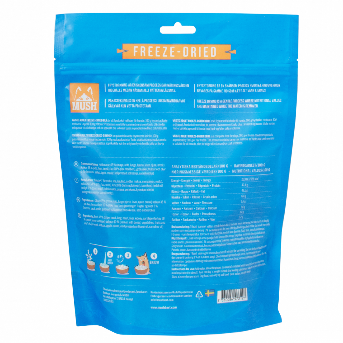 MUSH Vaisto Sininen Freeze-Dried