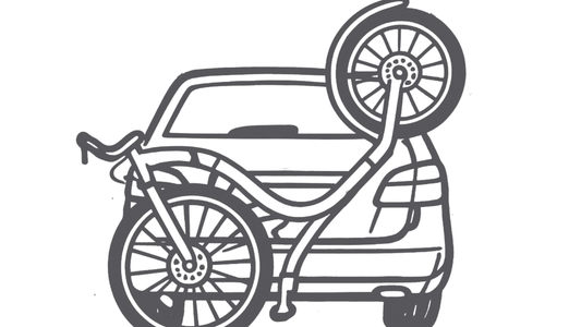 Kickbiken kuljettaminen autolla