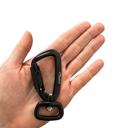 Axaeco Twistlock Carabiner Swivel Flat