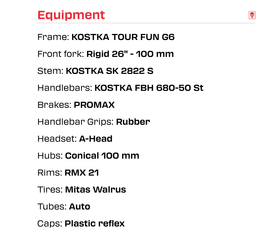 Kostka Tour Fun (G6)