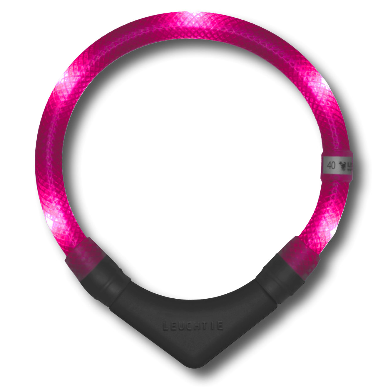 neonpinkki led valopanta koiralle